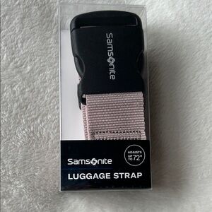 Samsonite Black and Pink Luggage Strap 72” New